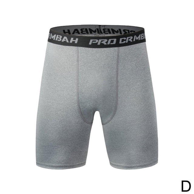 Shorts de Compression pour Hommes Couche de Base Caleçons Courts Pantalon Thermique Yoga Mise en Forme Course K3Q7