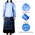 thumbnail image 3 of Unique Bargains Rain Ponchos, 7 Pack Unisex Disposable Rain Jacket with Hood for Water Protection, Red, 3 of 6