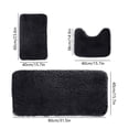 thumbnail image 3 of Cute Rugs for Bedroom Solid Color Bath Mats 3 Set Bathroom Rugs for 3 Pcs Toilet Mats Universal Soft Comfortable Water Absorption Non-Slip Thick Machine Washable Easier To Dry Dark Room Decor Rugs, 3 of 8