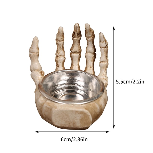 Skeleton Candlestick Decoration Ghost Festival Horror Decoration Skeleton Candlestick Suit Skeleton Hand