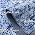 thumbnail image 4 of JV Home Tapis Rond Oushak Bleu 4 Pi Lavable Antidérapant, 4 of 6