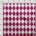 thumbnail image 3 of oneOone Velvet Dark Magenta Fabric Check Argyle Craft Projects Decor Fabric Printed By The Yard 58 Inch Wide, 3 of 4