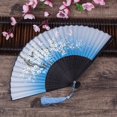 thumbnail image 1 of Cherry Blossom Fans Asian Wedding Favor Party Reception Delicate Folding, 1 of 10
