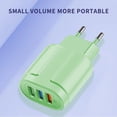 thumbnail image 4 of 3-port USB Charging Head Macaron Color Matching Charging Head Portable USB Charging Head, 4 of 5