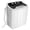 Black, variant on Costway 13lbs Portable Semi-Automatic Twin Tub Wash Machine W/ Built-In Drain Pump Black