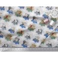 thumbnail image 2 of Soimoi Poly Georgette Fabric Frame,Jug & Flower Pot Patchwork Decor Fabric Printed Yard 42 Inch Wide, 2 of 3