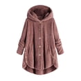 thumbnail image 1 of LSLJS Womens Oversized Hoodies Sweatshirts Fuzzy Fleece Pullover Outerwear Loose Cardigan Wool Coat Winter Jacket, 1 of 8