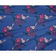 thumbnail image 4 of oneOone Polyester Lycra Fabric Leaves|Bird & Floral Block Printed Craft Fabric BTY 56 Inch Wide, 4 of 4