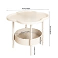 thumbnail image 3 of End Table,Small Side Table,2-Tier Nightstand with Storage Shelf,Sofa Bedside Table for Small Spaces in Living Room,Bedroom,Office,Easy Assembly, 3 of 9