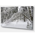 thumbnail image 2 of Foggy Black and White Winter Forest - Modern Forest Canvas Art, 2 of 3