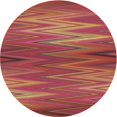 thumbnail image 1 of Ahgly Company Machine Washable Indoor Round Transitional Crimson Red Area Rugs, 5' Round, 1 of 7