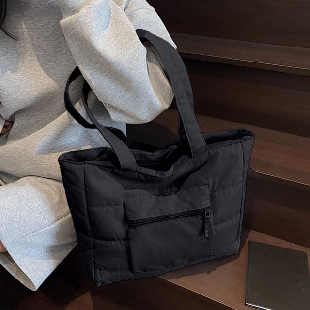 Fridja Clearance Quilted Casual One Shoulder Computer Bag Large Capacity Tote Bag