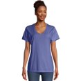 thumbnail image 1 of Hanes Womens ComfortWash V-Neck Tee, 2XL, Deep Forte Blue, 1 of 1