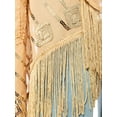 thumbnail image 5 of Womens Oversize Hand Beaded Fringed Sequin Evening Shawl Wrap, 5 of 5
