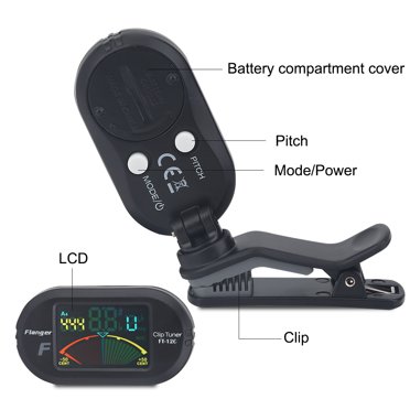 Tuner Chromatique, Tuner de Guitare Durable, LCD pour Guitare Chromatique