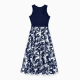 thumbnail image 3 of PatPat Family Matching Cotton Tee Flora Print Splicing Shirt or Tank Dress, 3 of 4