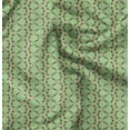 thumbnail image 1 of Soimoi Poly Georgette Fabric Peony Floral Printed Fabric 1 Yard 52 Inch Wide, 1 of 6