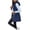 Dark Blue, variant on Pisexur Long Puffer Vest Women Sleeveless Quilted Jacket with Pockets Fall Fashion Zip Up Hooded Vest Outerwear Winter Warm Vest for Women S-2XL Black