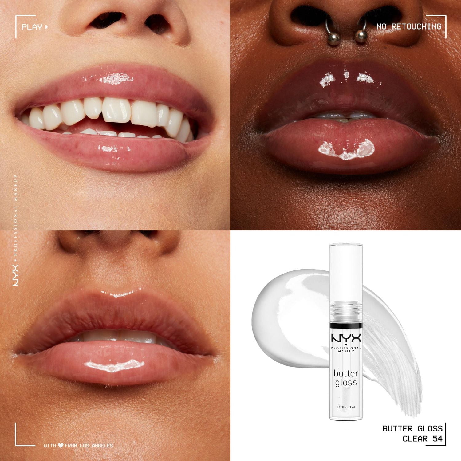NYX Professional Makeup Butter Gloss, Brillant à Lèvres