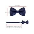 thumbnail image 4 of INSPIRE CHIC Accessoires de Nœud Papillon pour Homme Sangle Ajustable Formel Uni Smoking Pré-Noué Bleu Foncé, 4 of 5