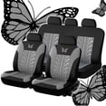 thumbnail image 1 of HIGERH Universal Car Seat Covers Set | 9-Piece Full Set for 5-Seater | Embroidered Design with Memory Silk Wadding | Breathable, Non-Slip & Comfortable Seat Cushions, 1 of 2