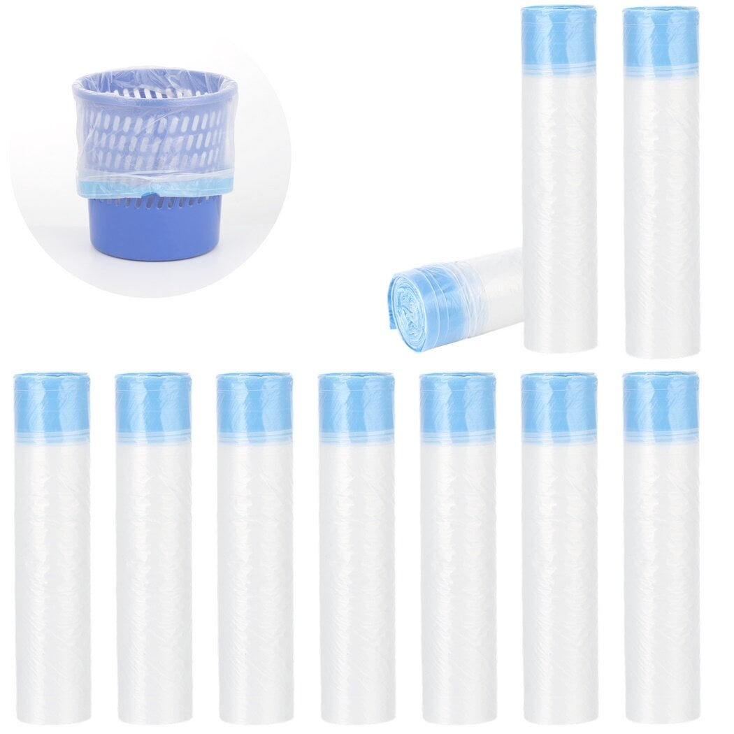 10 Rolls Drawstring Garbage Bags, Small Trash Bags, Mini Garbage Bags, Thickened Drawstring, Generous Capacity, for Home Office Kitchen