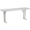 thumbnail image 1 of Flash Furniture Granite White Plastic Folding Training Table, 1 of 9