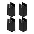 thumbnail image 1 of 4 Pieces Leg Risers Bed Riser Diameter 1-4cm Desk Leg Riser Chair Risers Support H 10cm Black 10-37mm, 1 of 8