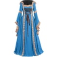 thumbnail image 2 of EGNMCR Robes d'Été Femmes Tendance 2024 Robe Renaissance Costume Médiéval Femmes Costumes de Festival Robe Gothique Médiévale, 2 of 5