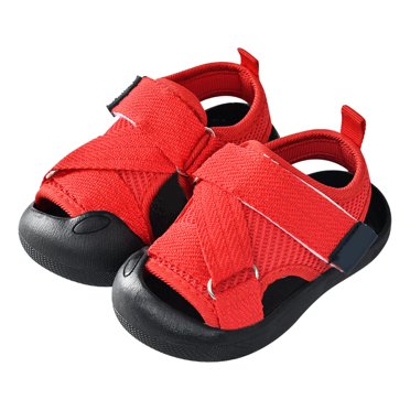 NOKIO Clearence Baby Sandals Boys Girls Summer Breathable Mesh Design Non-Slip Sole Lightweight Sports Shoes Comfort Fit Toddler Walking Sandals