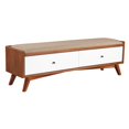 thumbnail image 2 of Alpine Furniture Banc de Rangement en Bois Flynn en Acorn-White, 2 of 5