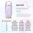 thumbnail image 5 of Oyolan Enfants Filles Vêtements Toga Grecque Antique Grecque Sans Manches Robes de Princesse Fête Déguisement Dieu Jaune 12, 5 of 5