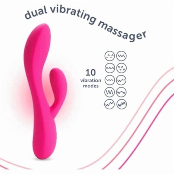 plusOne Masseur Vibrant Double Rose Passion
