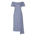 thumbnail image 4 of SMihono Summer Plus Size Dress for Women 2023 Mode Casual Printemps Été Manches Courtes Cheville Ronde Robe, 4 of 9