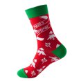 thumbnail image 2 of GDREDA Chaussettes en Laine pour Femmes Chaussettes de Noël pour Femmes Chaussettes Imprimées Chaussettes Longues pour Femmes Chaussettes Fantaisie Funky Mignonnes Chaussettes de Noël Chaussettes Mi-Mollet Rouges,, 2 of 4