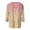 thumbnail image 5 of HKEJIAOI Hauts à Manches 3/4 pour Femmes Slim Fit S Summer Blouse, 5 of 5