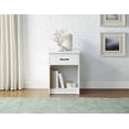 thumbnail image 1 of Mainstays Single Drawer Nightstand, White, 1 of 7