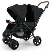 OLAKIDS Double Stroller, Foldable Baby Tandem Stroller with Djustable Backrest Canopy Footrest, 5-Point Harness, Storage Basket, Convertible Compact Lightweight Twin Stroller for Infants and Toddlers