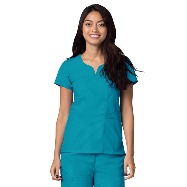 Adar Universal Scrubs For Women - Curved Glamour Scrub Top