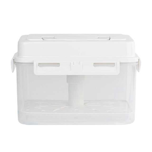 simhoa Kimchi Container Leakproof Food Storage Box for Countertop Camping Household 4L Pickle Jar
