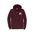 thumbnail image 1 of Gravity Outdoor Co. Zip-Up Hoodie - Maroon - White Logo - 2X-Large, 1 of 2