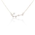 thumbnail image 1 of Ins Constellations Theme Friendship Necklace Rhinestone Comfortable Delicate with Display Card Pendant for Lover Festival Gifts Cancer Silver, 1 of 6