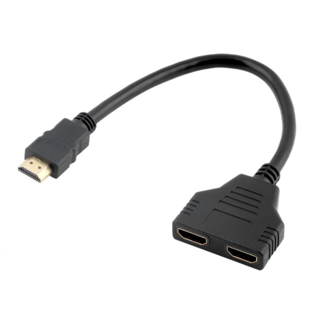 Funie 1 en 2 Sortie 1080P HD Répartiteur HDMI-compatible Mâle vers Double Femelle Adaptateur Convertisseur Câble