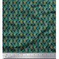thumbnail image 1 of Soimoi Rayon Fabric Leaves Small Print Fabric by Yard 42 Inch Wide, 1 of 3