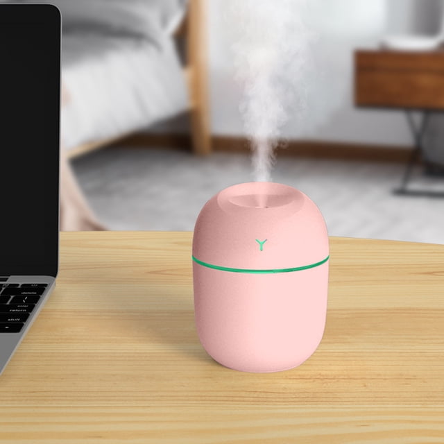Dvkptbk Bedroom Mini Humidifier Car Portable/Hotel Travel/Office Desktop Humidifier USB Humidifier Auto Shut Off 220ml/420ml