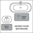 thumbnail image 2 of Hometrends 3K Solid Light Grey Polyester Bathrug, 2 of 8