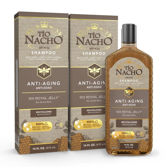 Tio Nacho Younger Looking Revitalizing Shampoo with Royal Jelly 14 Ounces (Pack of 2)