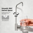 thumbnail image 2 of APPASO Brushed Nickel Drinking Water Filter Faucet, 304 Stainless Steel Single Handle Kitchen Sink Faucet for Reverse Osmosis and Filtration Systems, 1/2" Connector, 2 of 18