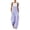 Purple, variant on PEONAVET Wide Leg Pants Womens Loose Wide Leg Cargo Overalls Multi Pockets Casual Adjustable Strap Long Jumpsuit