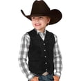 thumbnail image 1 of Gilet Rétro de Cowboy pour Garçons, Classique et Stylé, Col en V, Tenue Western Décontractée pour Jeunes Aventuriers, 1 of 8